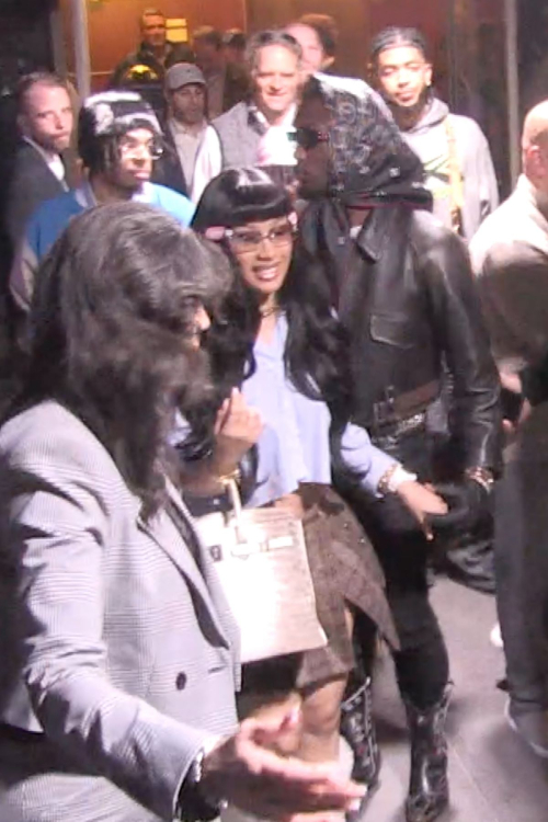 Cardi B Arrives at Knicks Game at Madison Square Garden 4