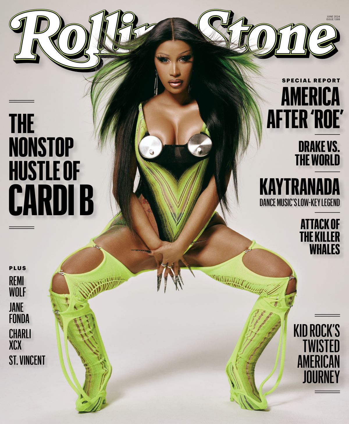 Cardi B for Rolling Stone June 2024