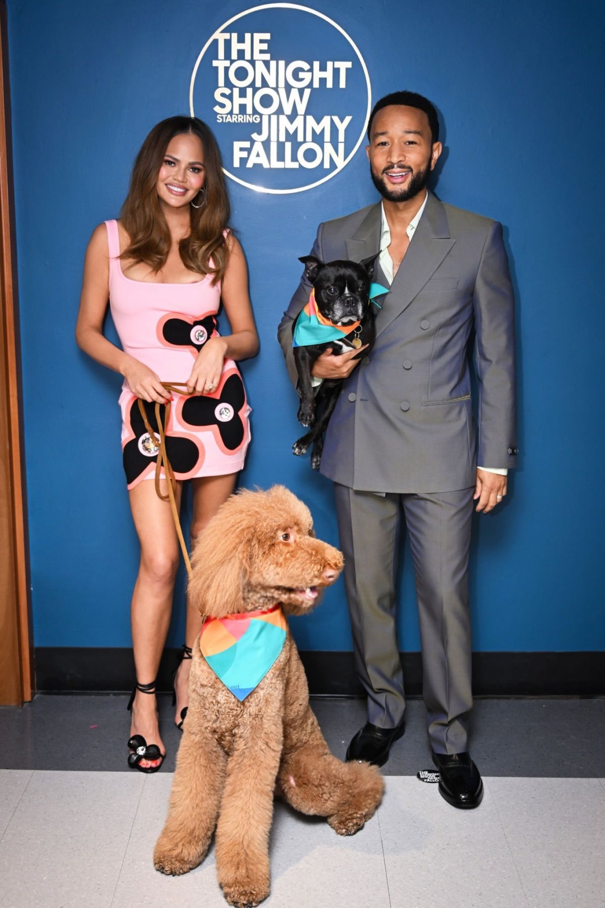 Chrissy Teigen and John Legend at The Tonight Show Starring Jimmy Fallon