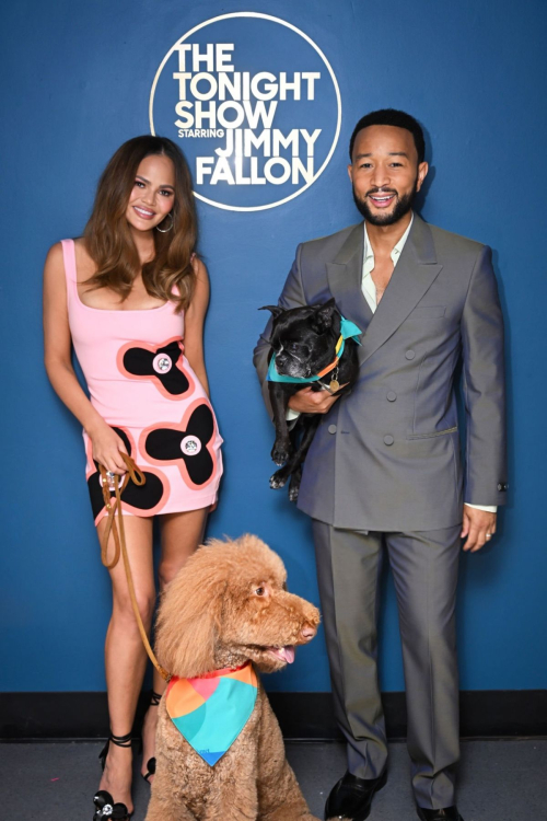 Chrissy Teigen and John Legend at The Tonight Show Starring Jimmy Fallon 9