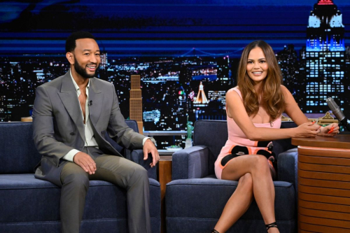 Chrissy Teigen and John Legend at The Tonight Show Starring Jimmy Fallon 3