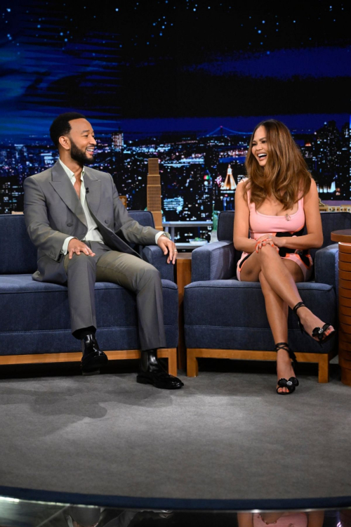 Chrissy Teigen and John Legend at The Tonight Show Starring Jimmy Fallon 4