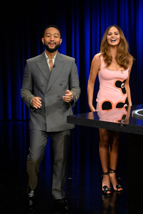 Chrissy Teigen and John Legend at The Tonight Show Starring Jimmy Fallon 7