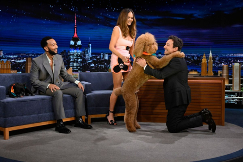 Chrissy Teigen and John Legend at The Tonight Show Starring Jimmy Fallon 8