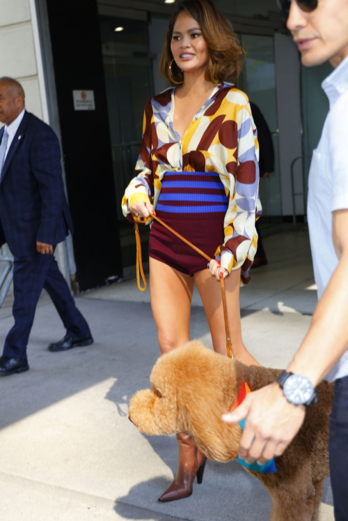 Chrissy Teigen Leaves CBS Studios in New York 3