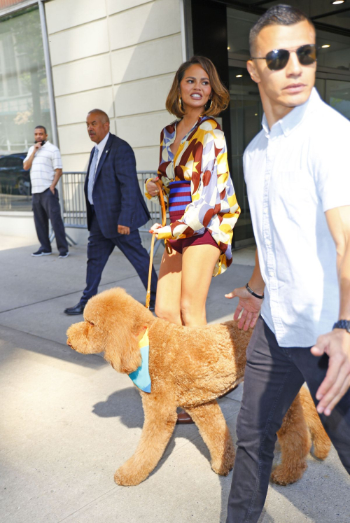 Chrissy Teigen Leaves CBS Studios in New York 5