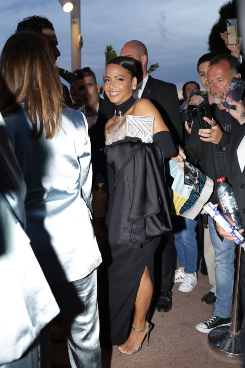 Christina Milian Arrives at Private Party at Mome Beach in Cannes 3