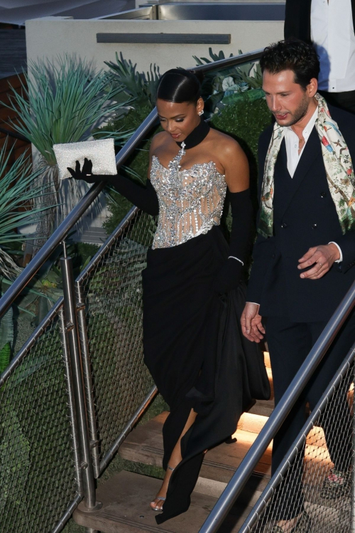 Christina Milian Arrives at Private Party at Mome Beach in Cannes 5