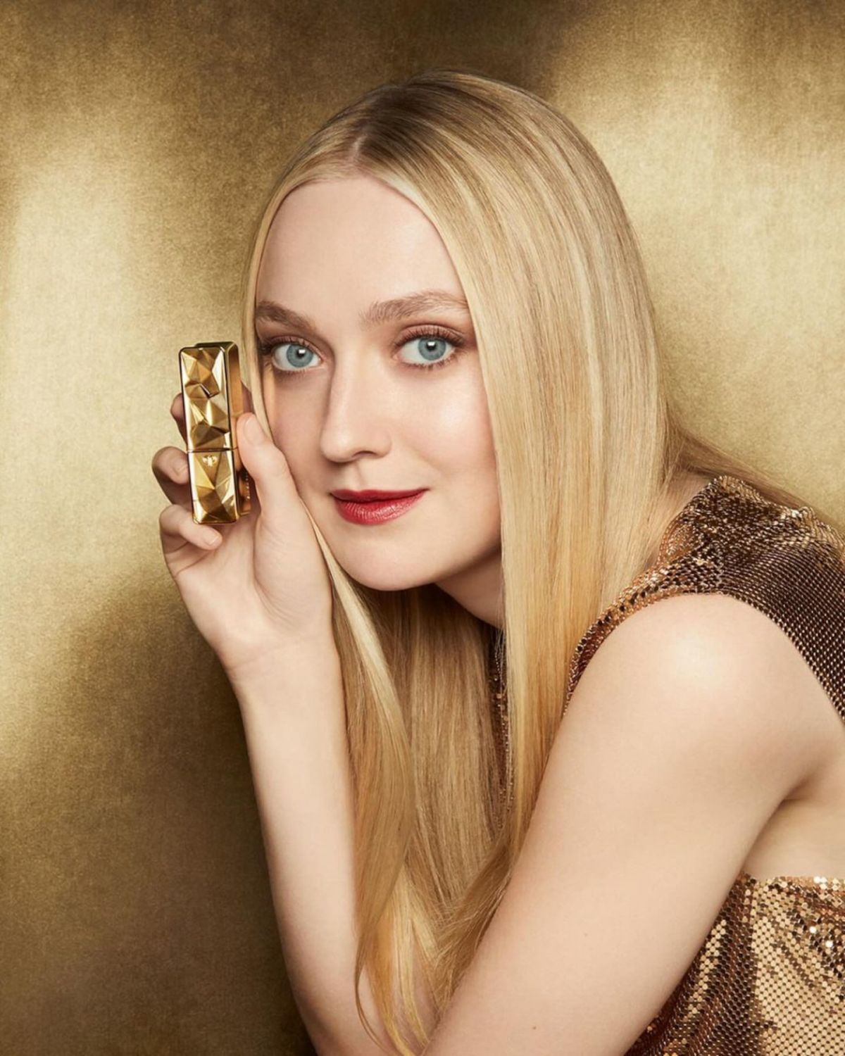 Dakota Fanning for Cle de Peau Beaute The Precious Lipstick Campaign 2024