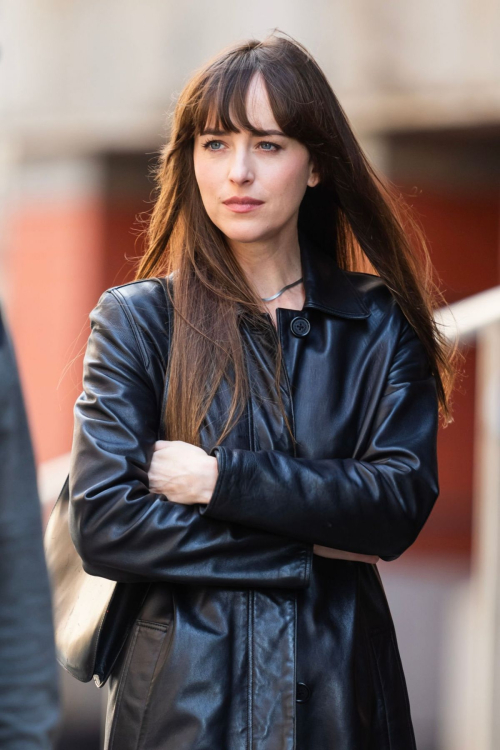 Dakota Johnson Filming Materialists in New York