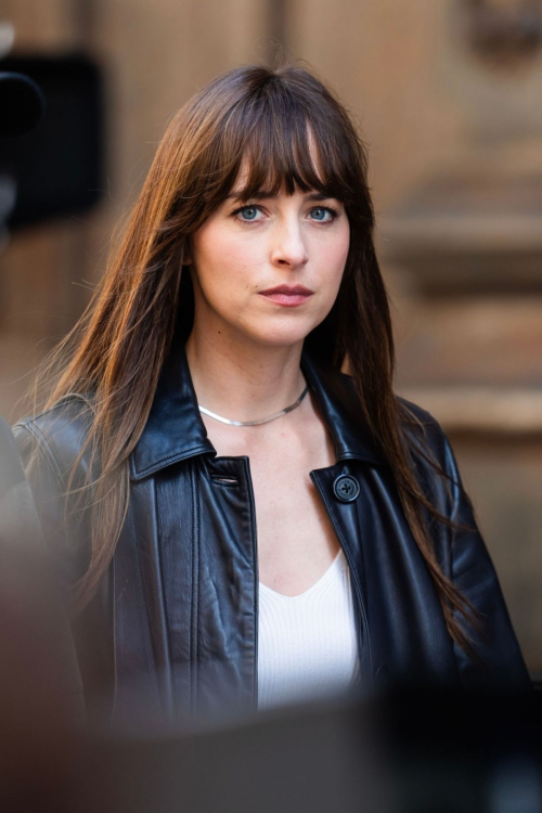 Dakota Johnson Filming Materialists in New York 1