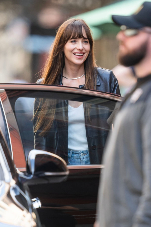 Dakota Johnson Filming Materialists in New York 2