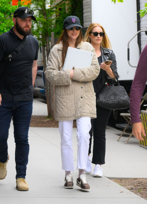 Dakota Johnson Filming Materialists in Tribeca New York 2