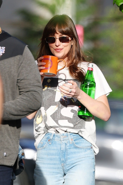 Dakota Johnson Taking Break from Filming Materialists in New York 6