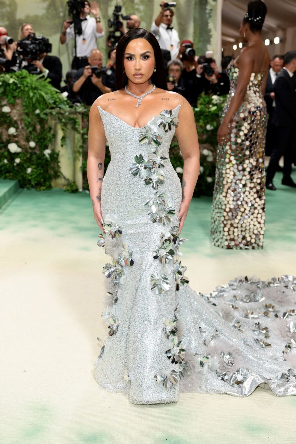 Demi Lovato at Met Gala Celebrating Sleeping Beauties in New York