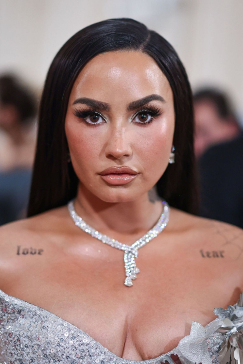 Demi Lovato at Met Gala Celebrating Sleeping Beauties in New York 2