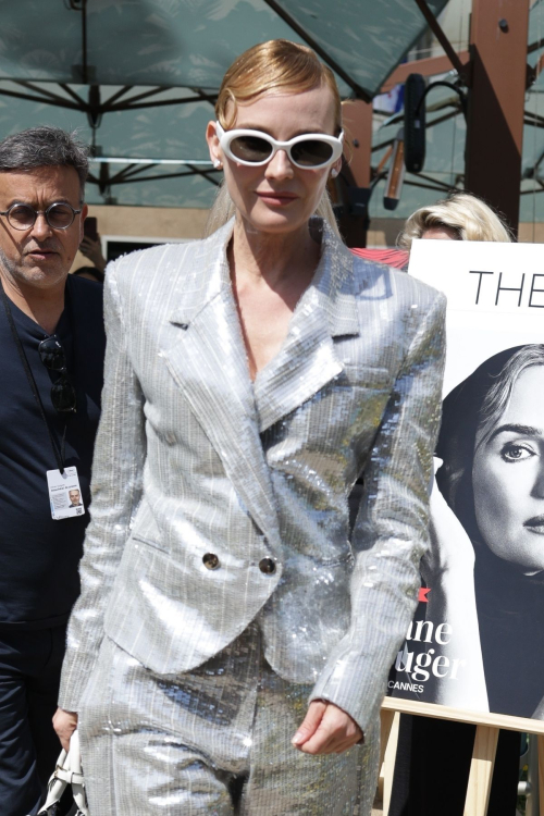 Diane Kruger Arrives at Armani Restaurant on Croisette in Cannes