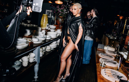 Doja Cat at Monse Maison Pre-Met Cocktail Celebration in New York 2