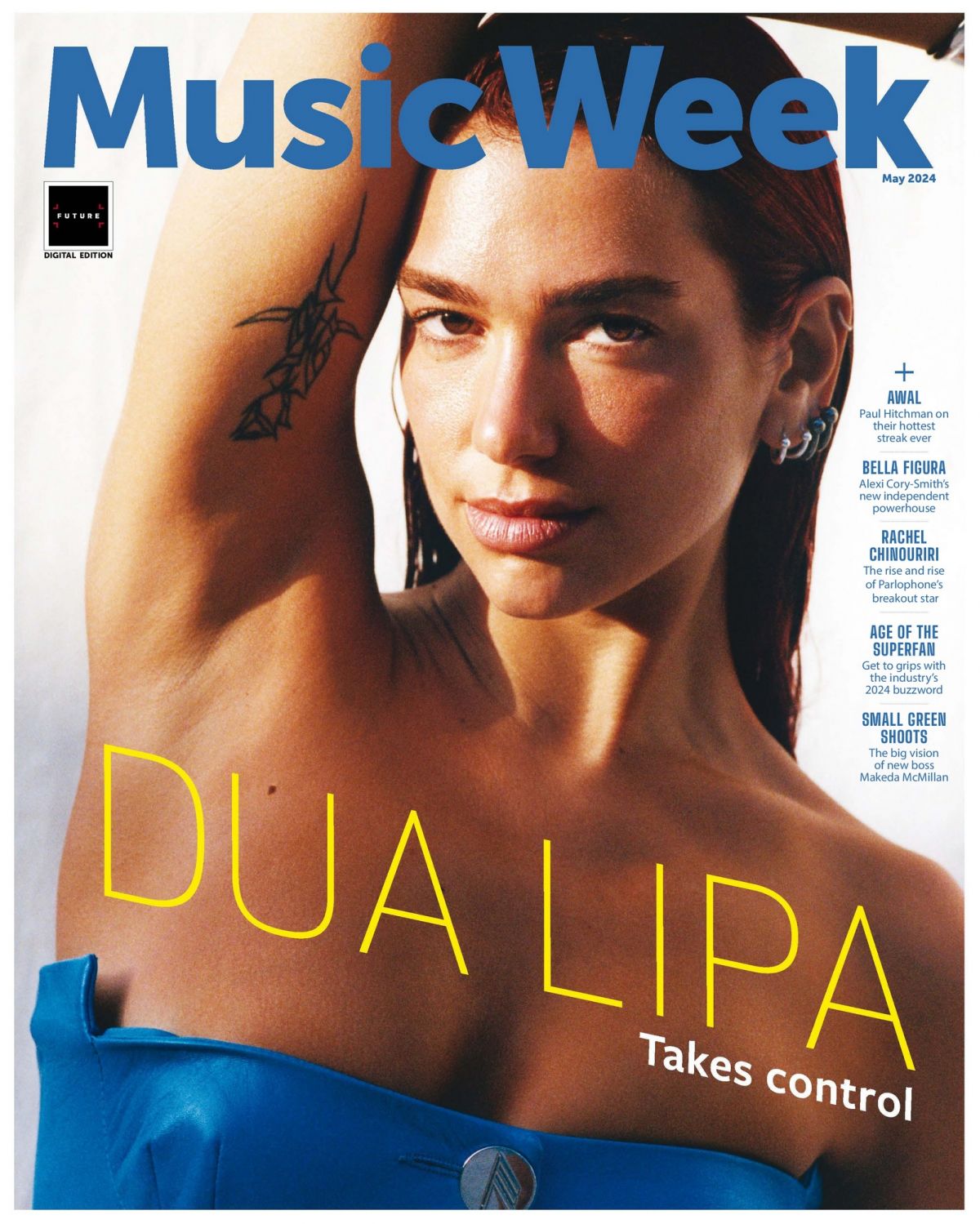 Dua Lipa in Music Week Magazine May 2024