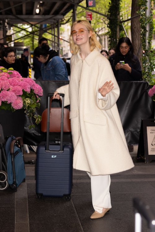 Elle Fanning Arrives at Carlyle Hotel in New York 1