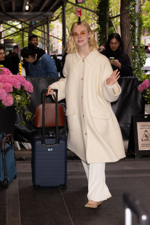 Elle Fanning Arrives at Carlyle Hotel in New York 2