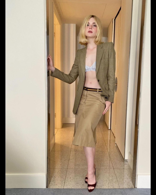 Elle Fanning L'Oreal Paris Press Day Photoshoot May 2024