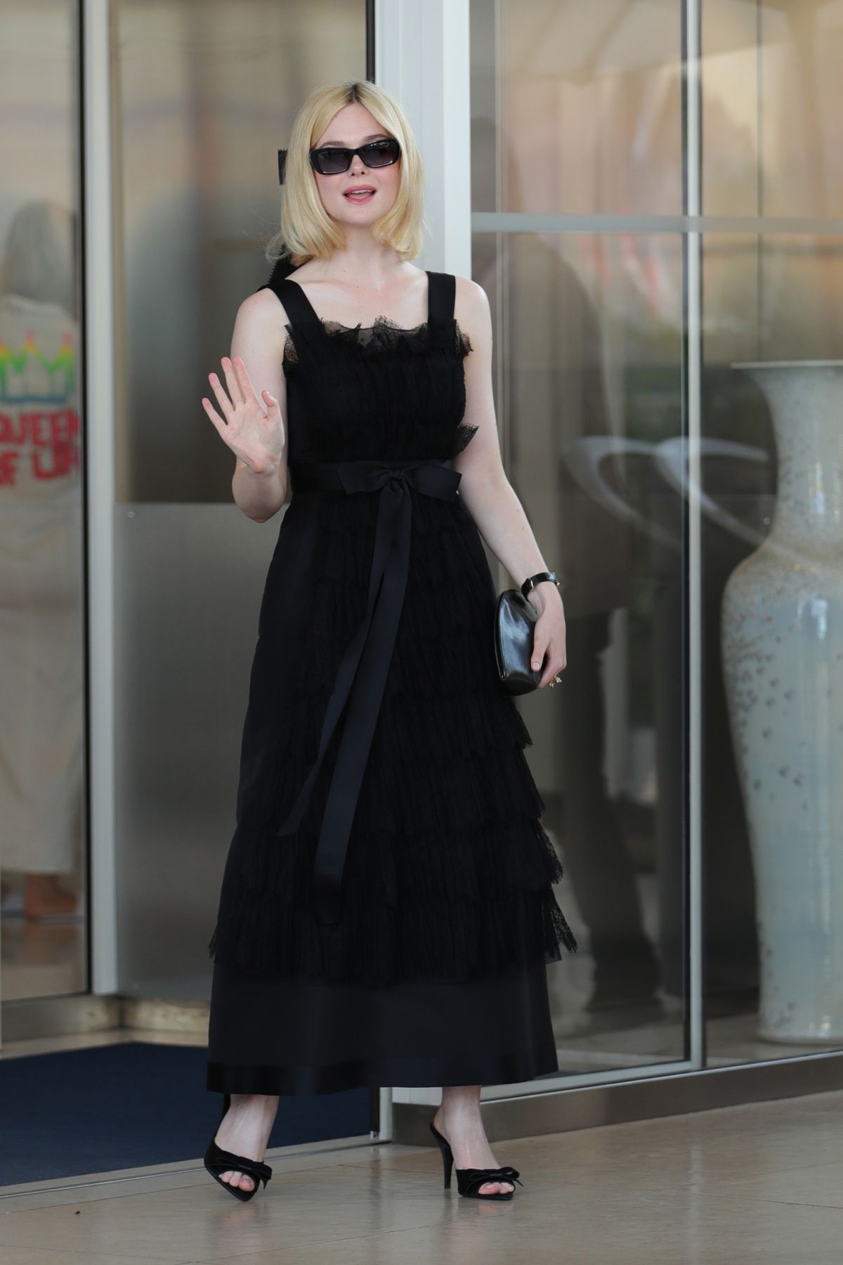 Elle Fanning Leaves Hotel Martinez in Cannes