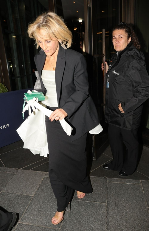 Emily Maitlis Leaves Variety Club Showbusiness Awards in London 2