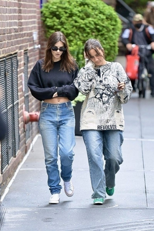 Emily Ratajkowski Out with a Friend in New York 2