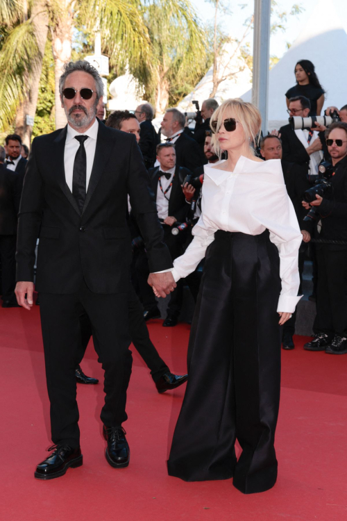 Emmanuelle Beart at Marcello Mio Premiere at 77th Cannes Film Festival 1