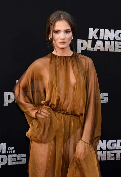 Freya Allan at Kingdom of the Planet of the Apes Premiere in Los Angeles