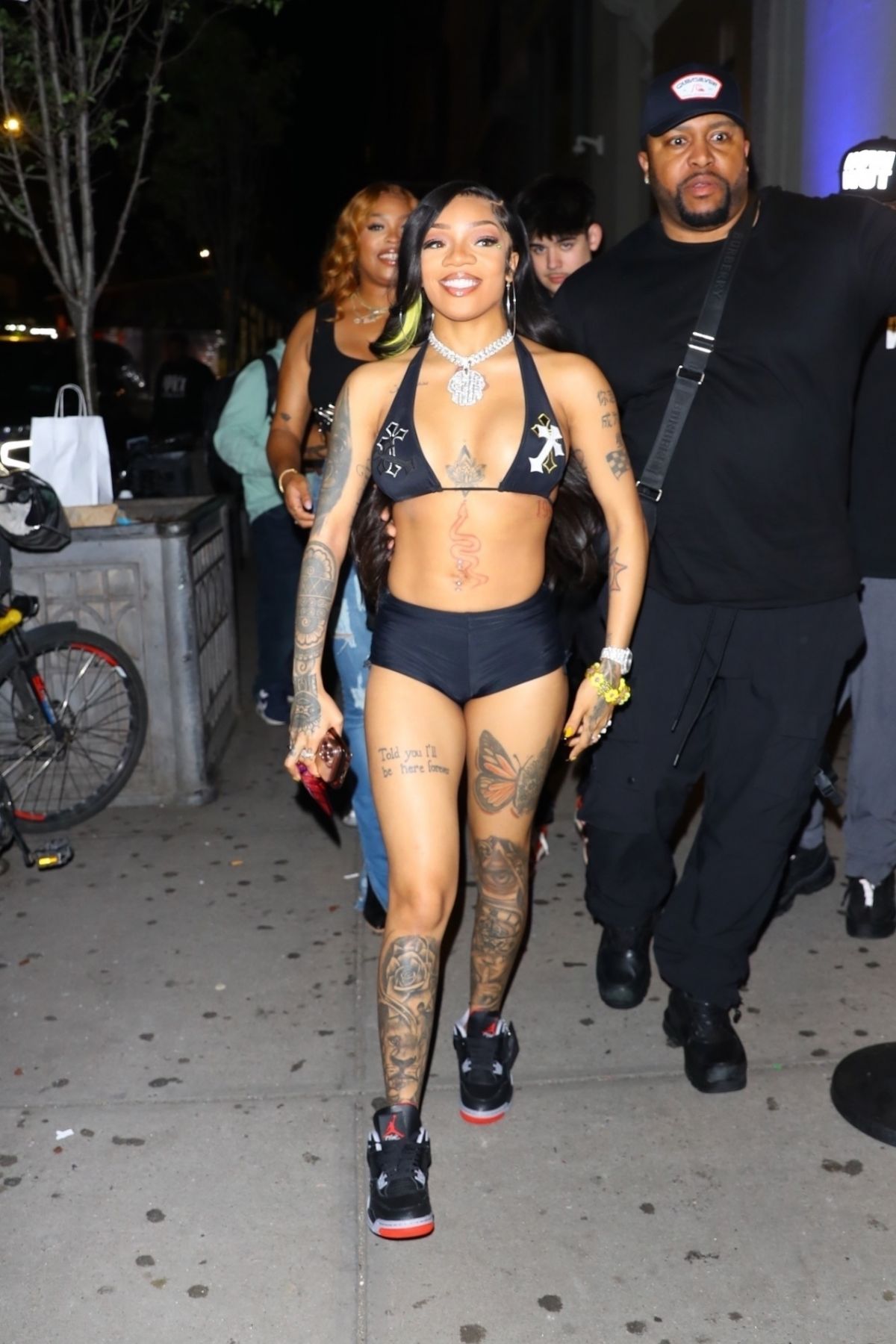 Glorilla Arrives at Slate for Hot Girl Summer Tour Official Afterparty in New York