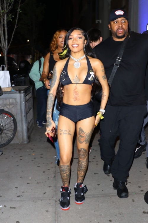 Glorilla Arrives at Slate for Hot Girl Summer Tour Official Afterparty in New York 2