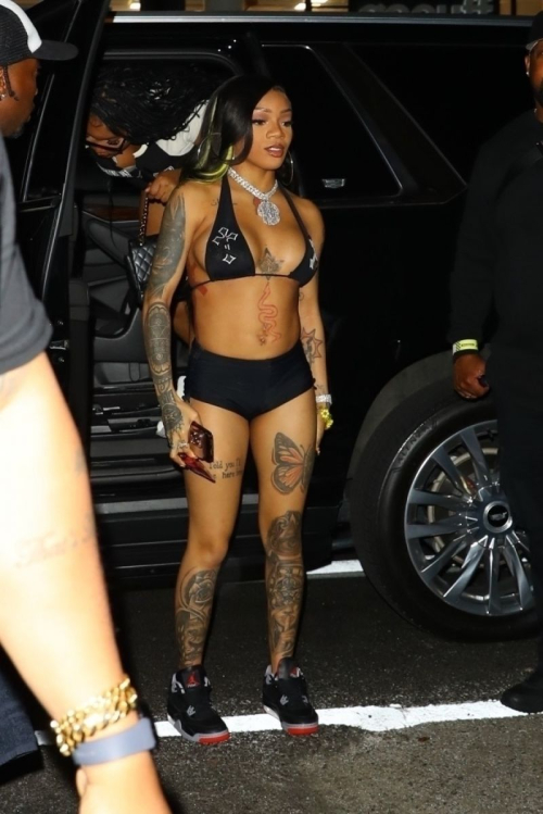 Glorilla Arrives at Slate for Hot Girl Summer Tour Official Afterparty in New York 5