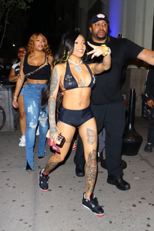 Glorilla Arrives at Slate for Hot Girl Summer Tour Official Afterparty in New York 6