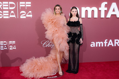 Heidi and Leni Klum at amfAR Gala Cannes 2024 in Cap d