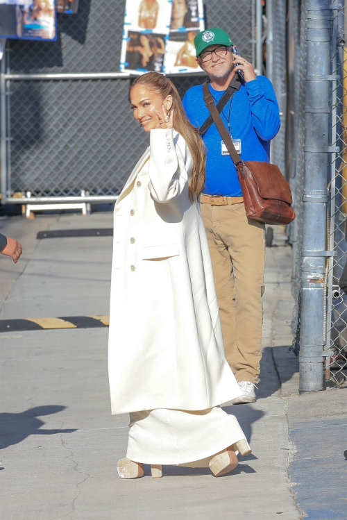 Jennifer Lopez Arrives at Jimmy Kimmel Live in Hollywood 2