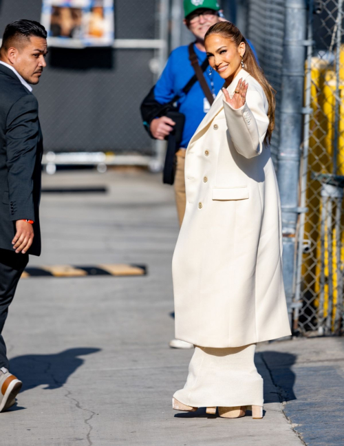 Jennifer Lopez Arrives at Jimmy Kimmel Live in Hollywood 6