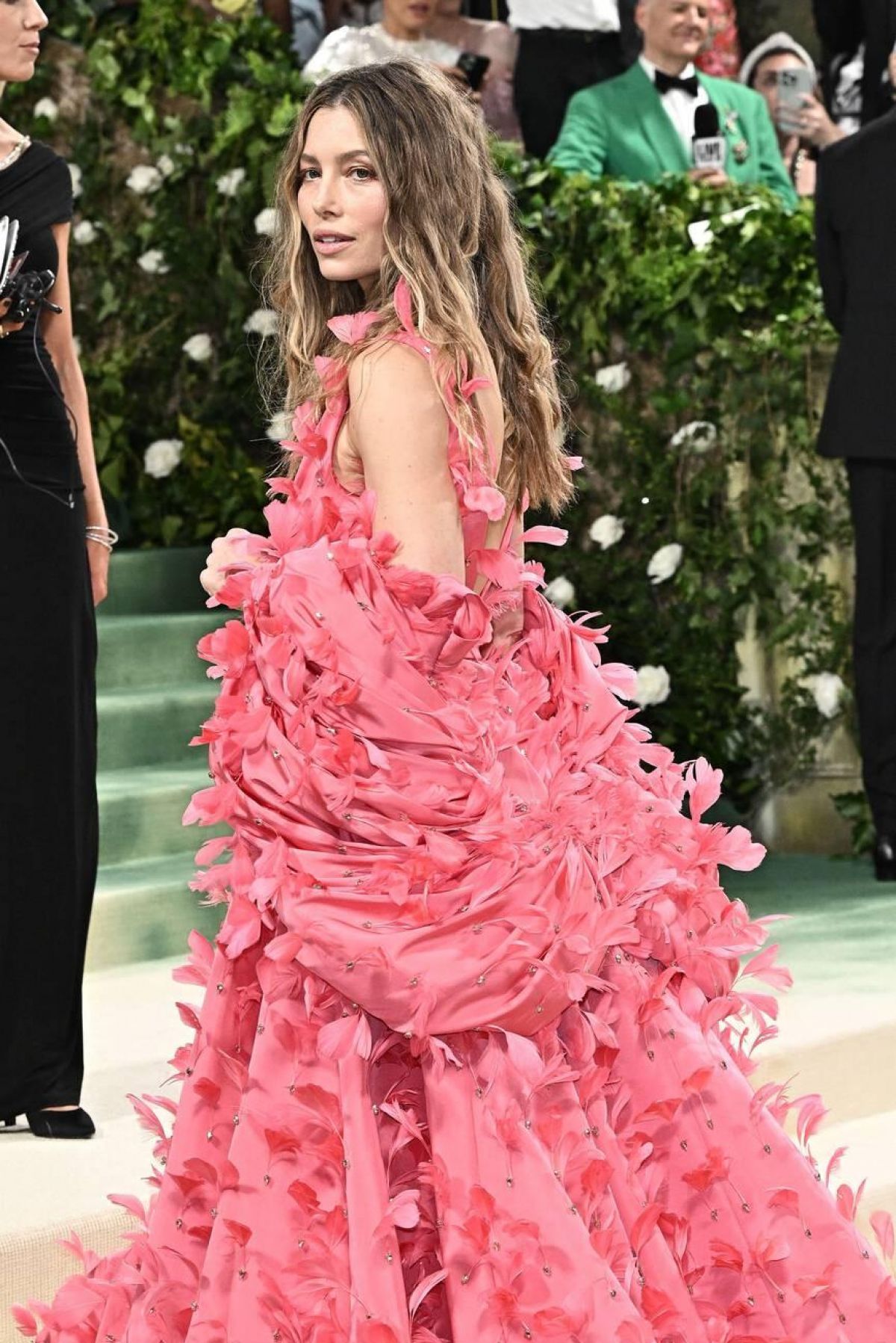 Jessica Biel at Met Gala Sleeping Beauties Celebration in New York