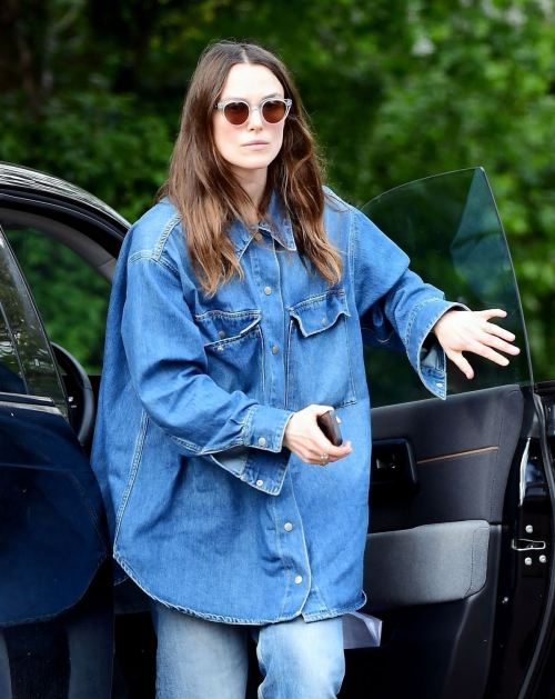 Keira Knightley in Double Denim Out in London 1