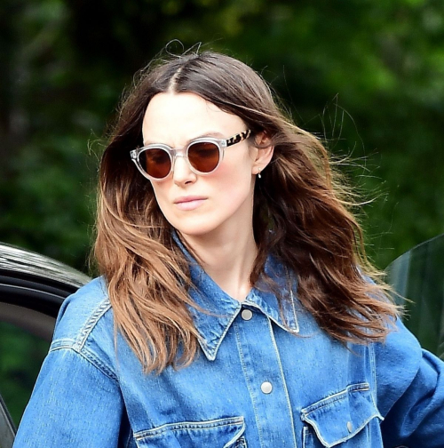 Keira Knightley in Double Denim Out in London 2