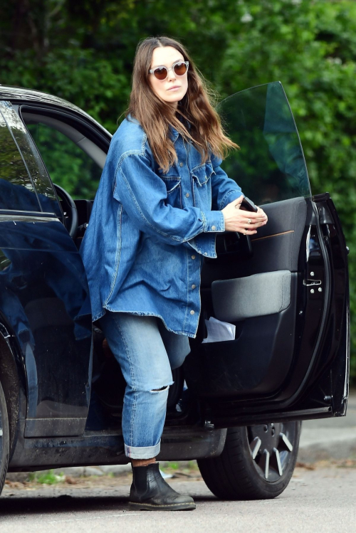 Keira Knightley in Double Denim Out in London 3