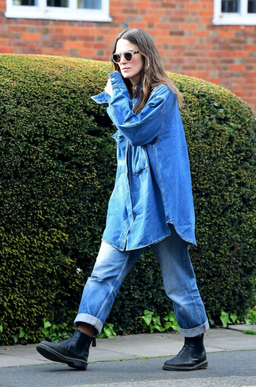 Keira Knightley in Double Denim Out in London 6