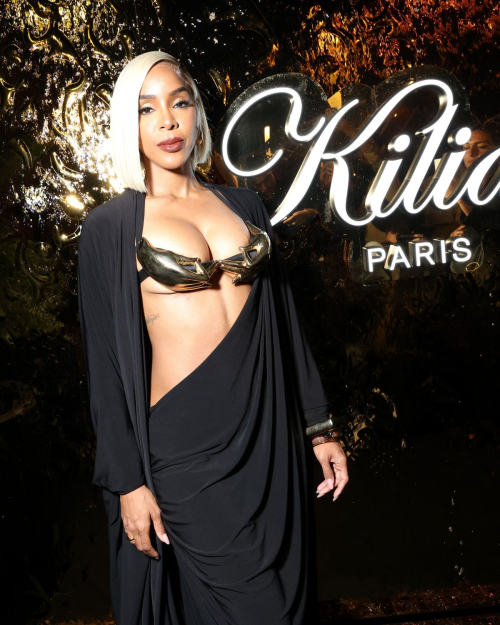 Kelly Rowland at Kilian Party to Celebrate New Fragrance Sunkissed Goddess at 77th Cannes Film Festival 2