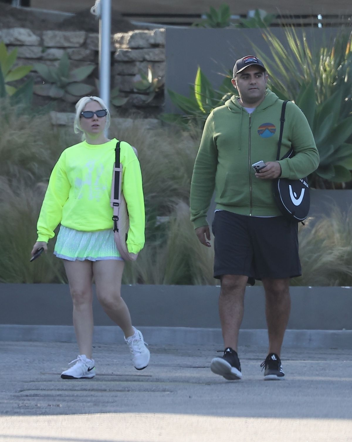 Lady Gaga and Michael Polansky Leave Tennis Match in Malibu