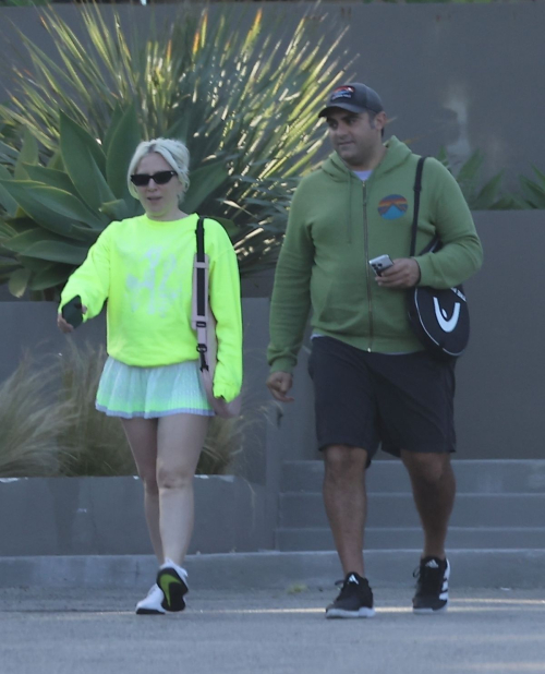 Lady Gaga and Michael Polansky Leave Tennis Match in Malibu 2