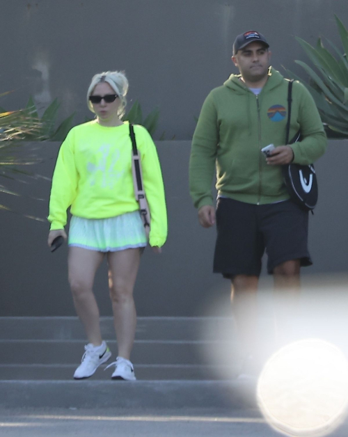 Lady Gaga and Michael Polansky Leave Tennis Match in Malibu 3