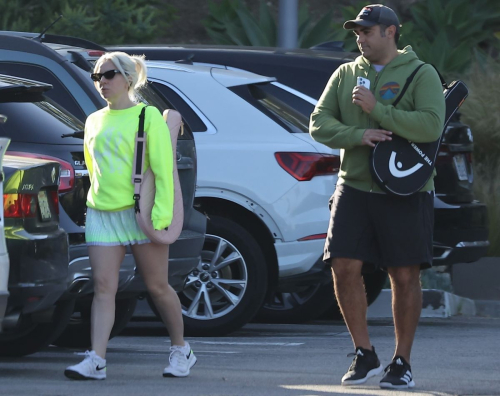 Lady Gaga and Michael Polansky Leave Tennis Match in Malibu 5