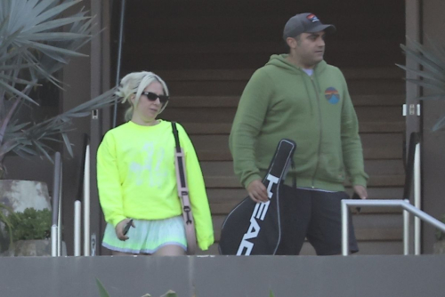 Lady Gaga and Michael Polansky Leave Tennis Match in Malibu 6