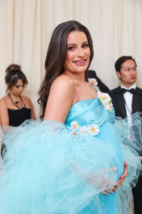 Lea Michele Pregnant at Met Gala Celebrating Sleeping Beauties in New York 1